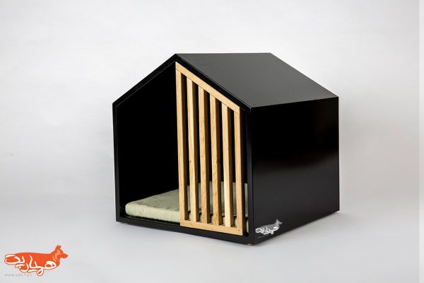 خانه سگ و گربه شیک مدل HOOMIE سایز 40x40 رنگ مشکی